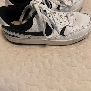 White and Black Nike Sneakers